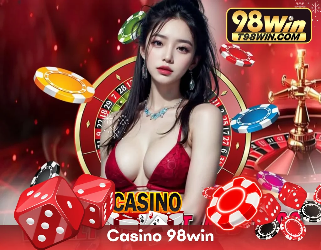 Sảnh Casino Live 98WIN với dealer người thật phát sóng HD từ studio Manila